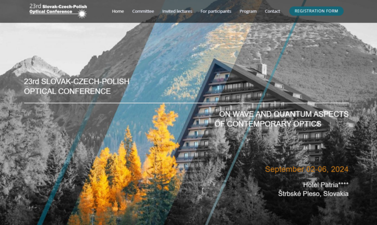 MINE.IO at the 23rd Slovak-Czech-Polish Optical Conference