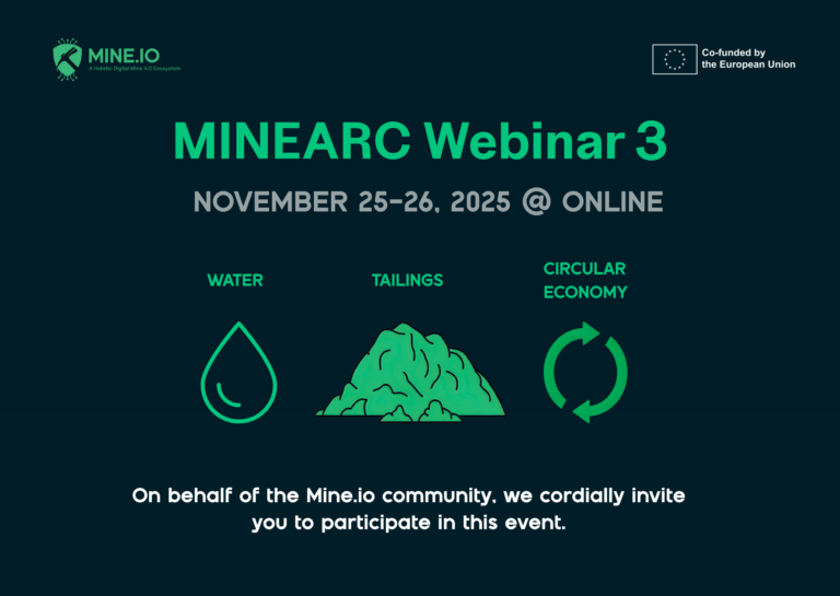 MINE.IO co-organizes MINEARC Webinar 3 on Water, Tailings, and Circular Economy
