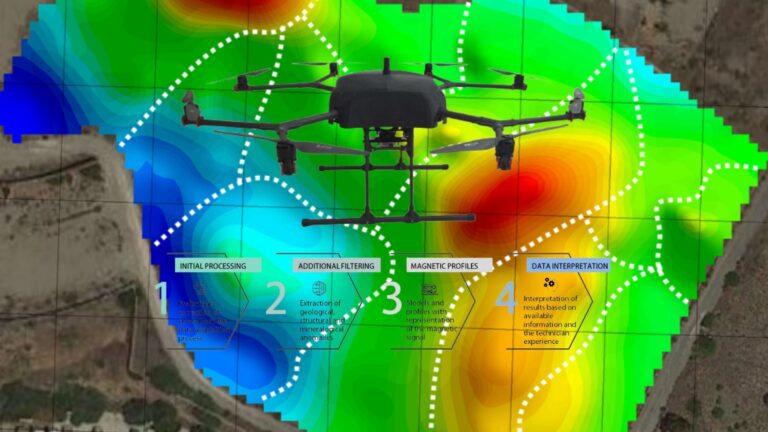 Application of Magnetometer-Equipped Drone for Mineral Exploration in Mining Operations